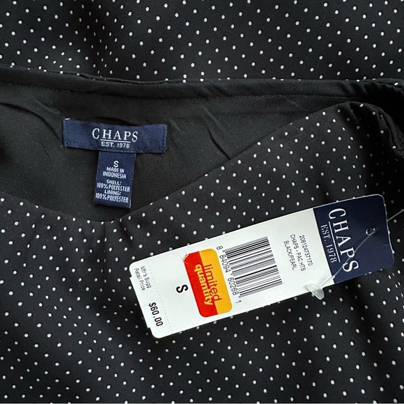 NWT Chaps polka dot ruffle dress skirt Small - Picture 3 of 7